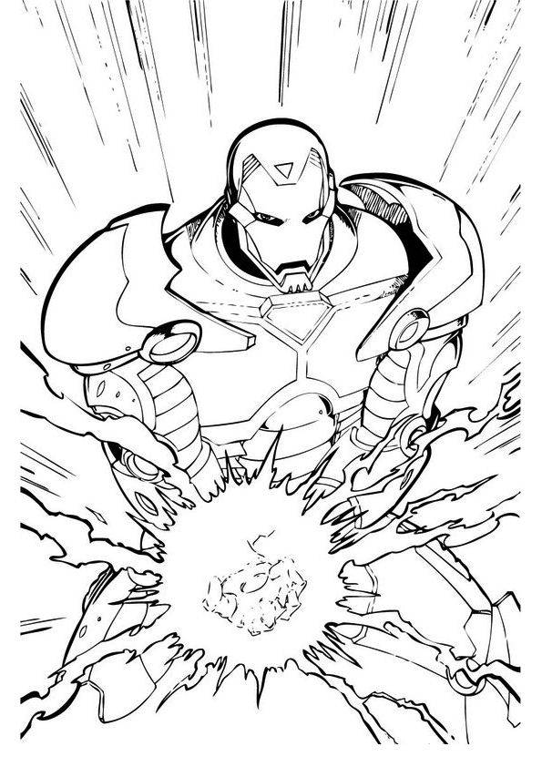 kidsnfunde  malvorlage iron man iron man