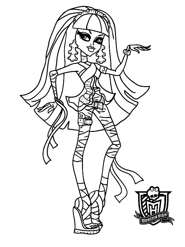 Kidsnfun.de 32 Ausmalbilder von Monster High