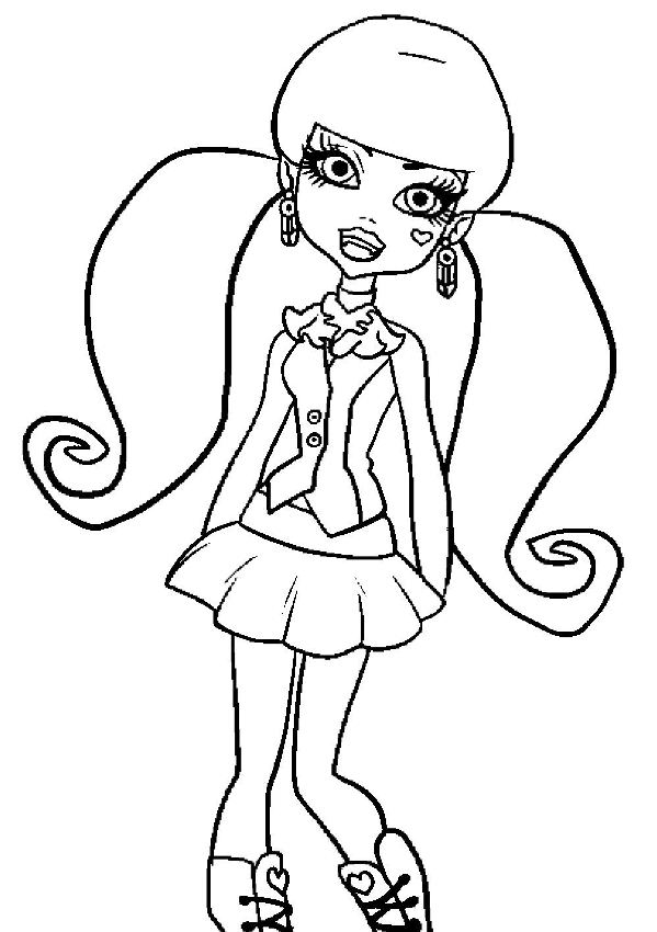 Kidsnfun.de 32 Ausmalbilder von Monster High