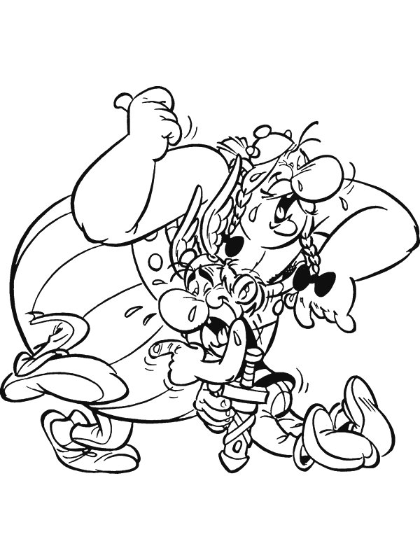 Kidsnfun.de Malvorlage Astrix und Obelix Astrix und Obelix