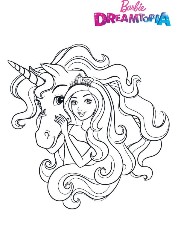 Coloring Pages With Barbie : Barbie Doll Coloring Pages For Kids