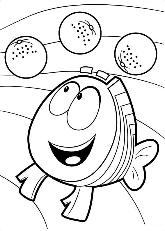 Malvorlage bubble guppies information