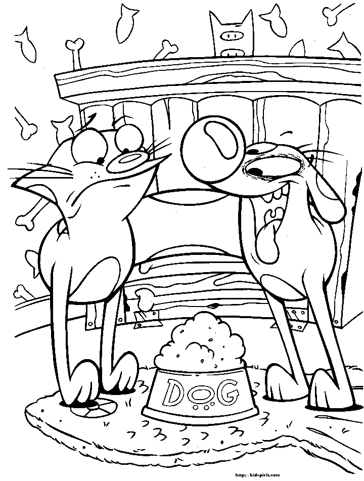 Kidsnfun.de Malvorlage Catdog Catdog