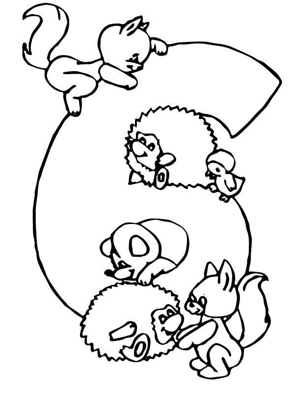 Kids-n-fun.de | Malvorlage Zahlen Zahlen