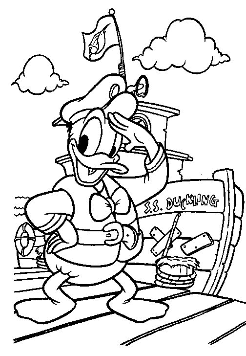 Kids-n-fun.de | Malvorlage Donald Duck Donald Duck