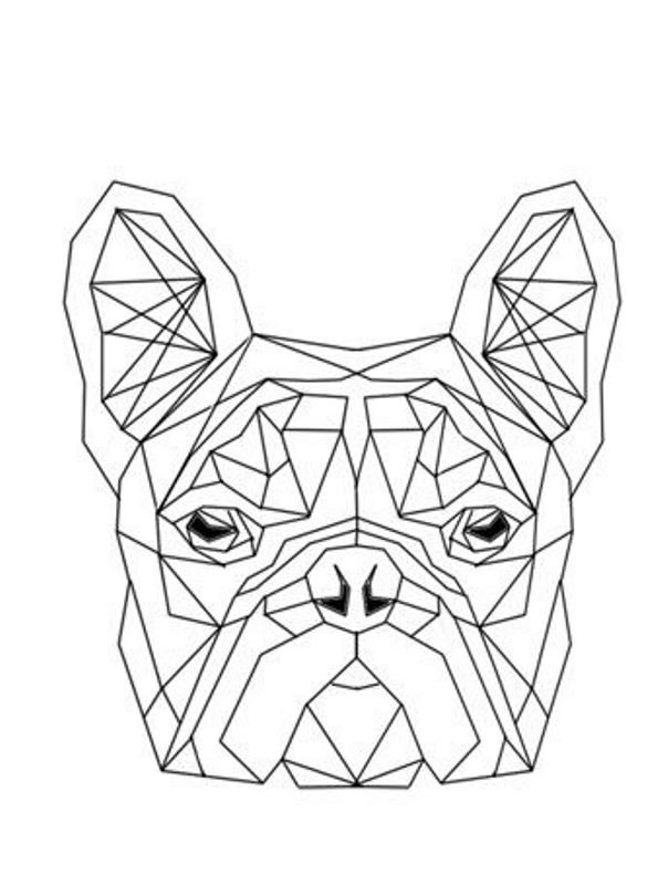 geometrische bulldog vormen kleurplaten geometrico dieren 도안 타투 buldog 라인 géométrique bulldogs malvorlage facets geometricos plakband geometrie eenvoudig tatoeage 독특한