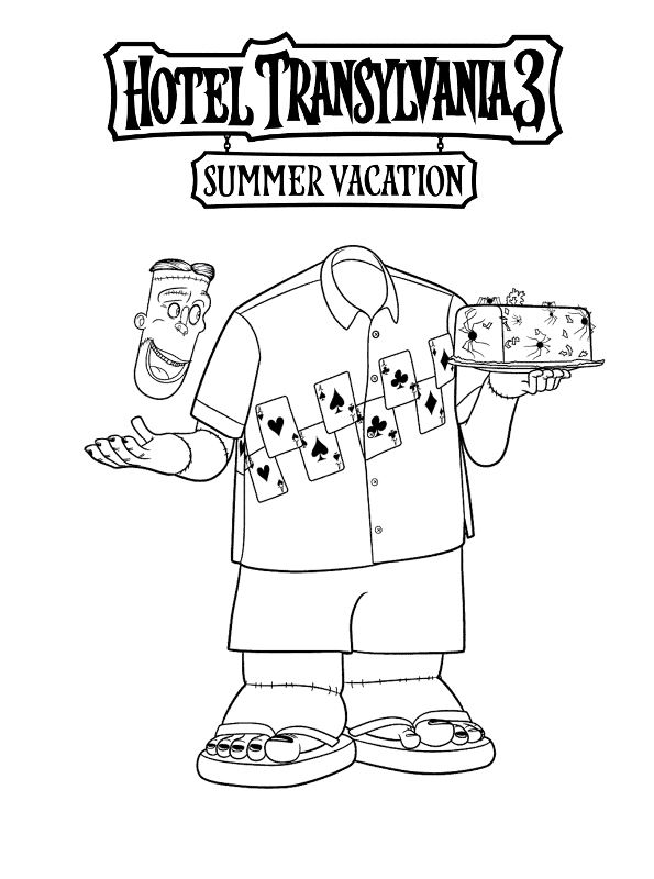 Kids-n-fun.de | 13 Ausmalbilder von Hotel Transylvania 3 Summer vacation