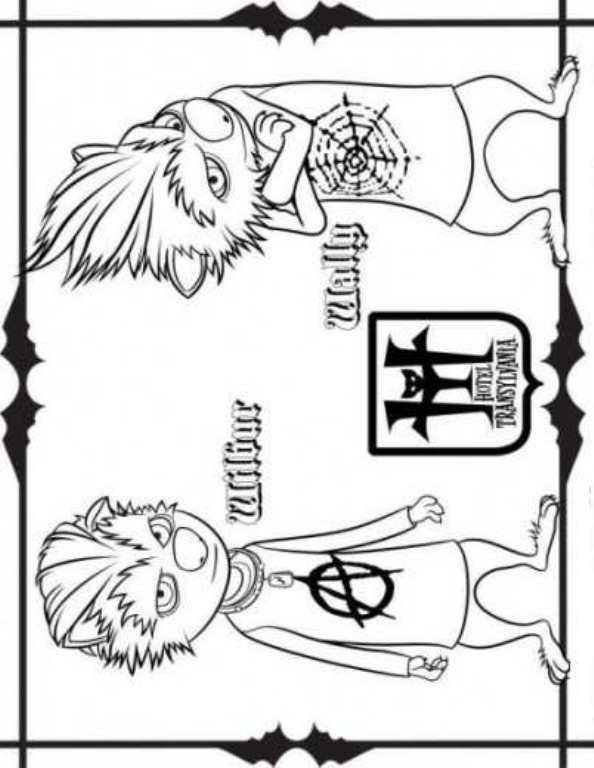 Kidsnfun.de 22 Ausmalbilder von Hotel Transylvania