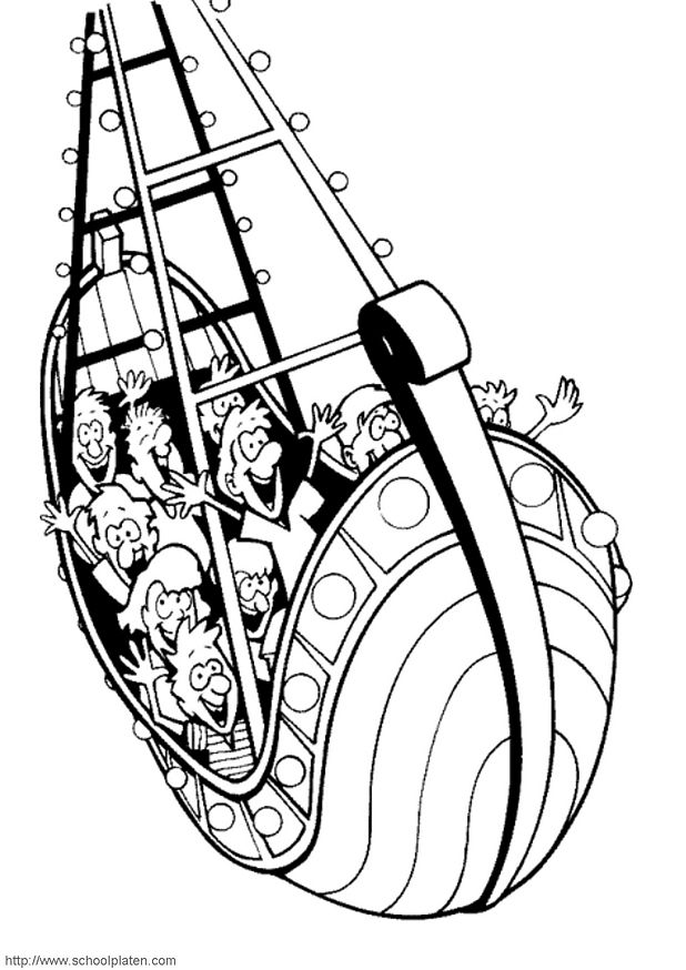 Kidsnfun.de Malvorlage Kirmes Kirmes