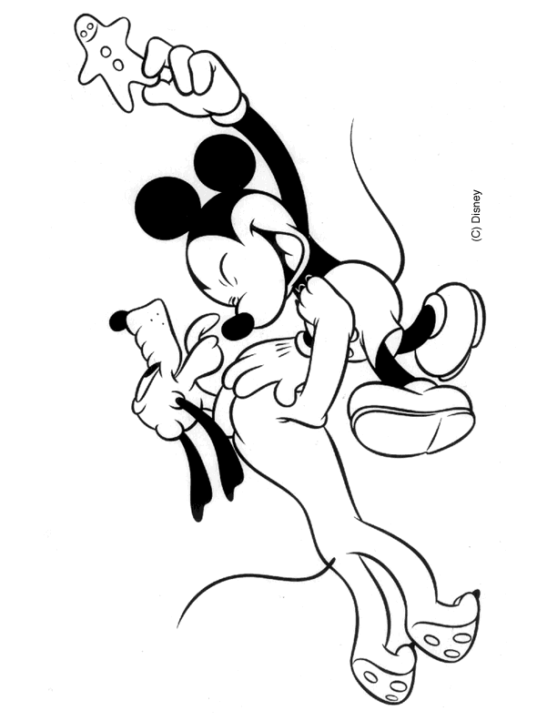 Kidsnfun.de Malvorlage Mickey Mouse Mickey Mouse