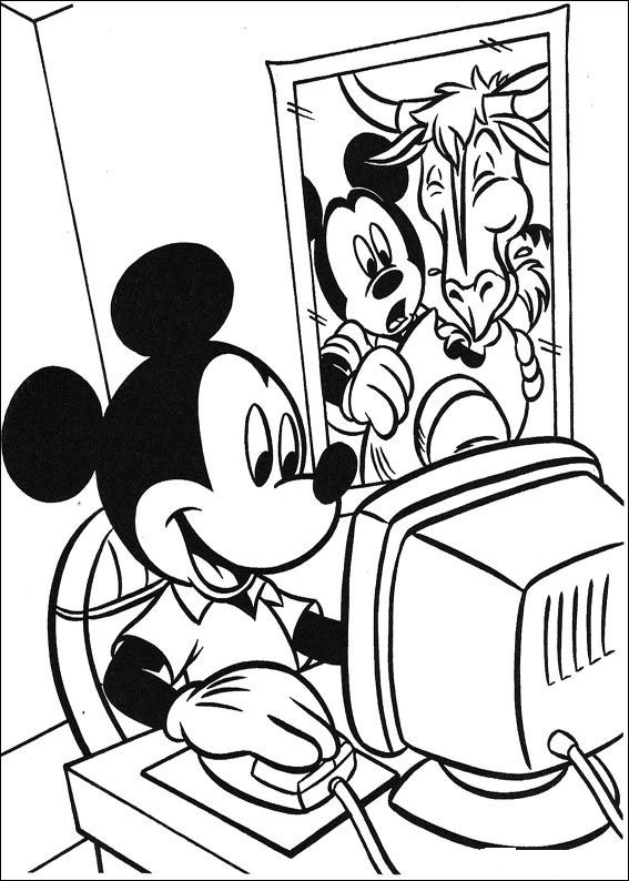 kidsnfunde  49 ausmalbilder von mickey mouse