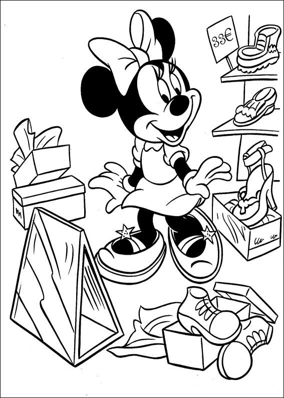 Kids-n-fun.de | Malvorlage Minnie Mouse Minnie Mouse