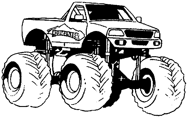 race monster truck coloring pages - photo #48