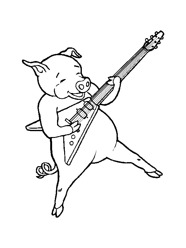 Kidsnfun.de 62 Ausmalbilder von Musikinstrumente