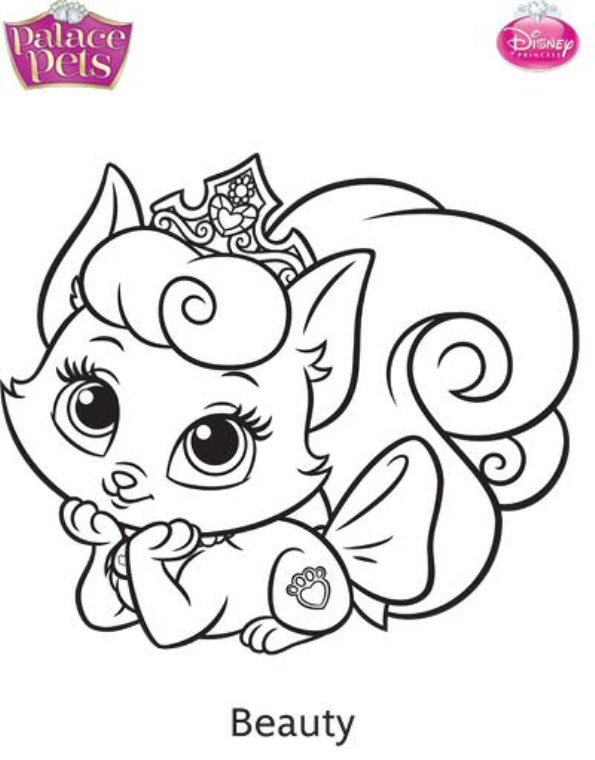 palace pets coloring pages muffin - photo #24