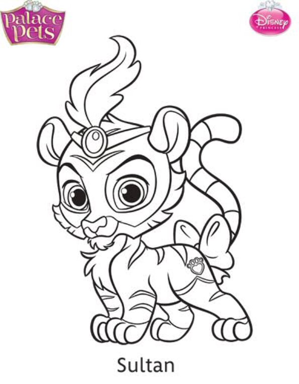 palace pets coloring pages muffin - photo #16