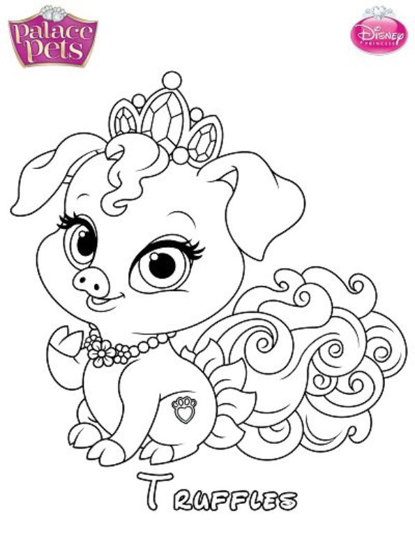 tangled and her palace pet coloring pages - photo #3