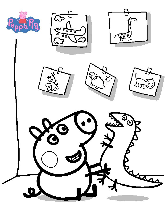 kidsnfunde  20 ausmalbilder von peppa pig