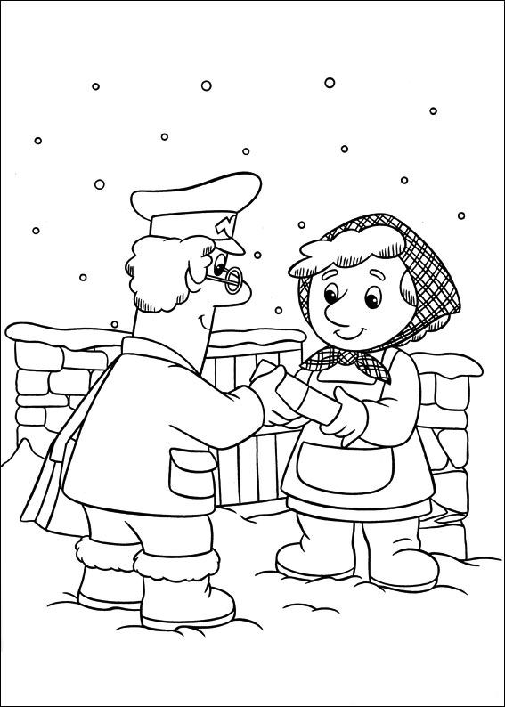 kidsnfunde  malvorlage postbote pat postbote pat
