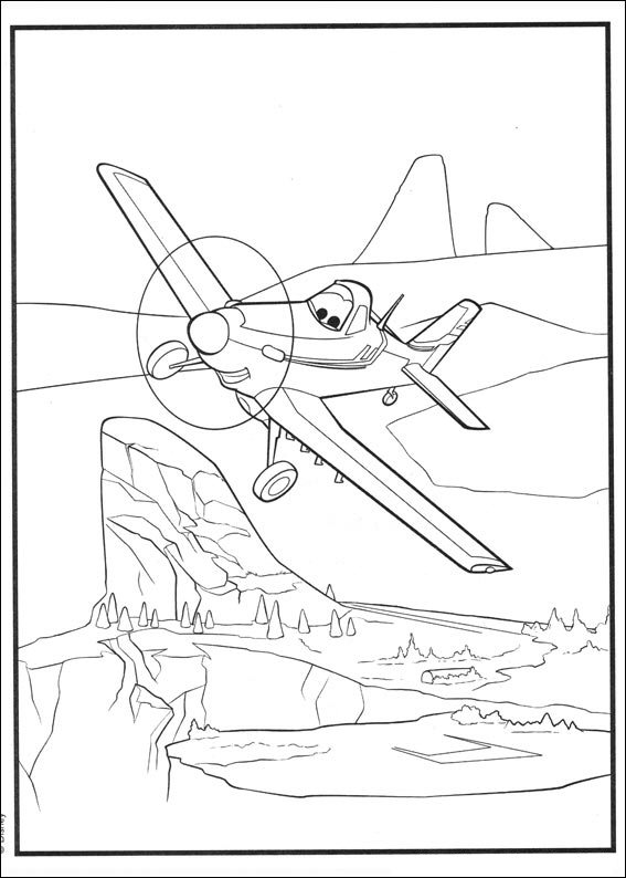 Kidsnfun.de 33 Ausmalbilder von Planes