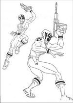 Ausmalbild Power Rangers