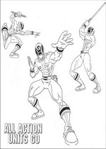 Ausmalbild Power Rangers
