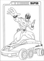 Ausmalbild Power Rangers