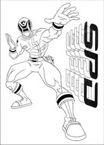 Ausmalbild Power Rangers