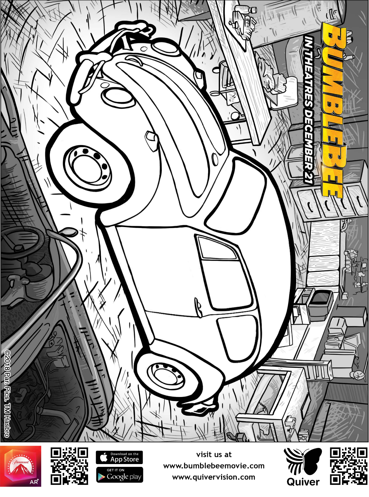 Kids-n-fun.de | Malvorlage Quiver Bumblebee beetle