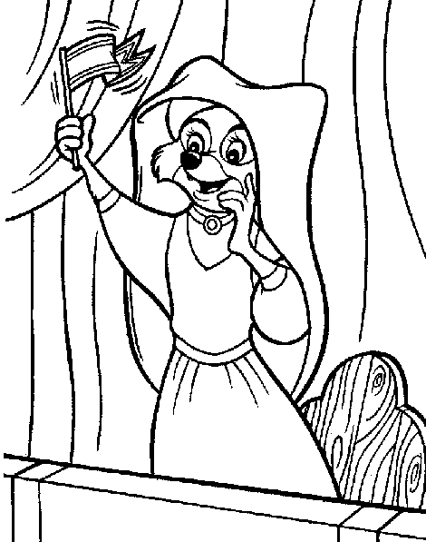 Ausmalbilder Robin Hood Disney