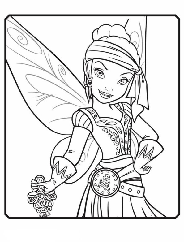 sabrina pirate fairy coloring pages - photo #2