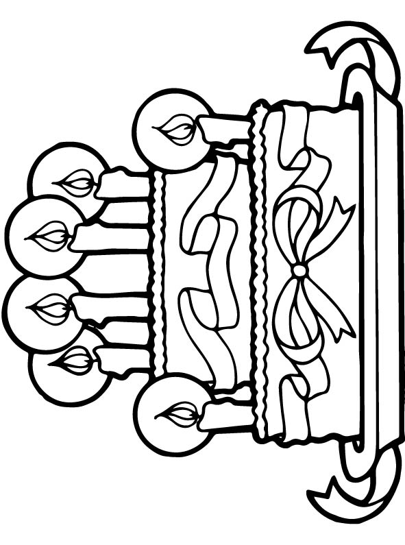 Kidsnfun.de Malvorlage Geburtstagstorten Geburtstagstorten