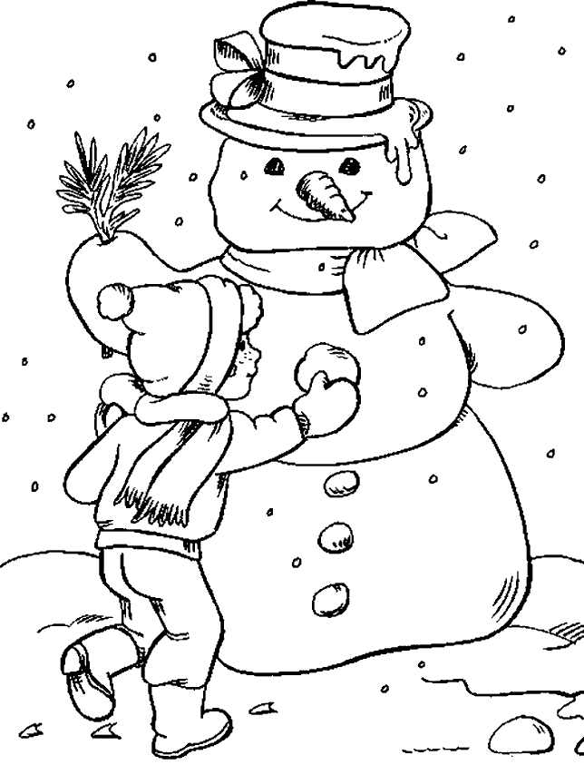 Kidsnfun.de 22 Ausmalbilder von Winter