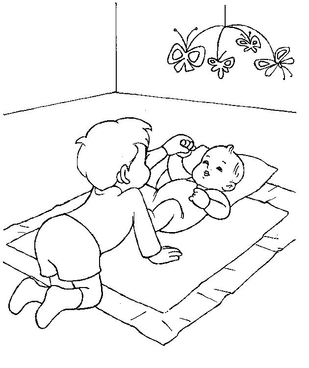 Kids-n-fun.de | Malvorlage Baby Baby