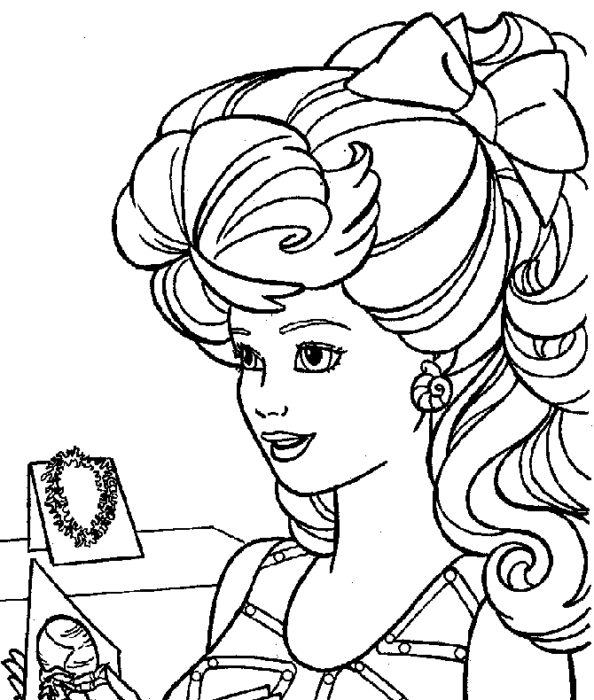 Kidsnfun.de Malvorlage Barbie Barbie