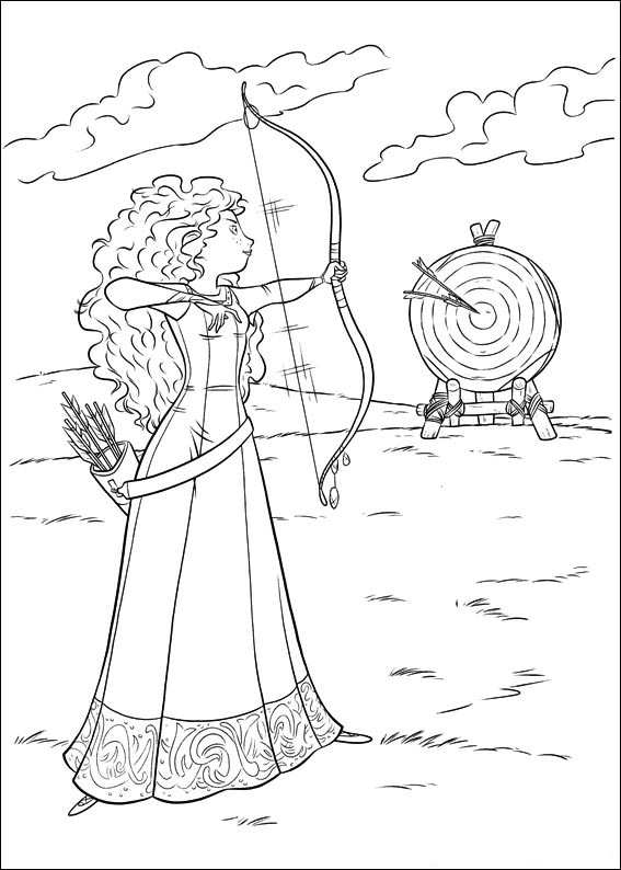 Kidsnfun.de Malvorlage Merida Merida