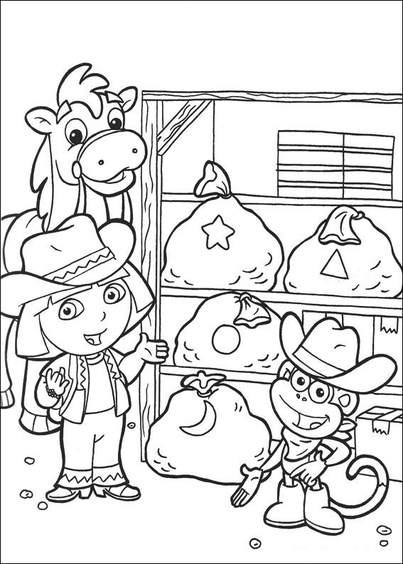 kidsnfunde  malvorlage dora 2 dora 2