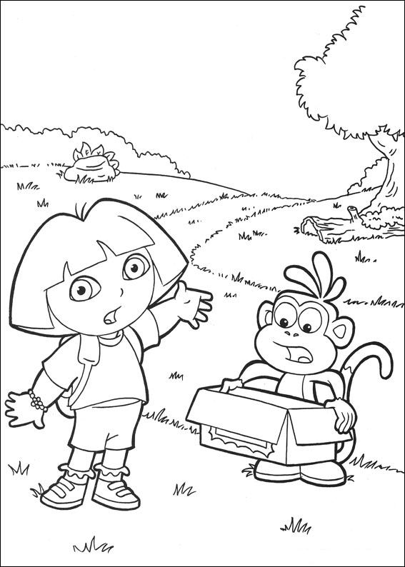 kidsnfunde  malvorlage dora 2 dora 2