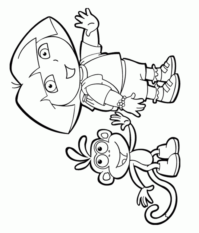 Kidsnfun.de Malvorlage Dora Dora