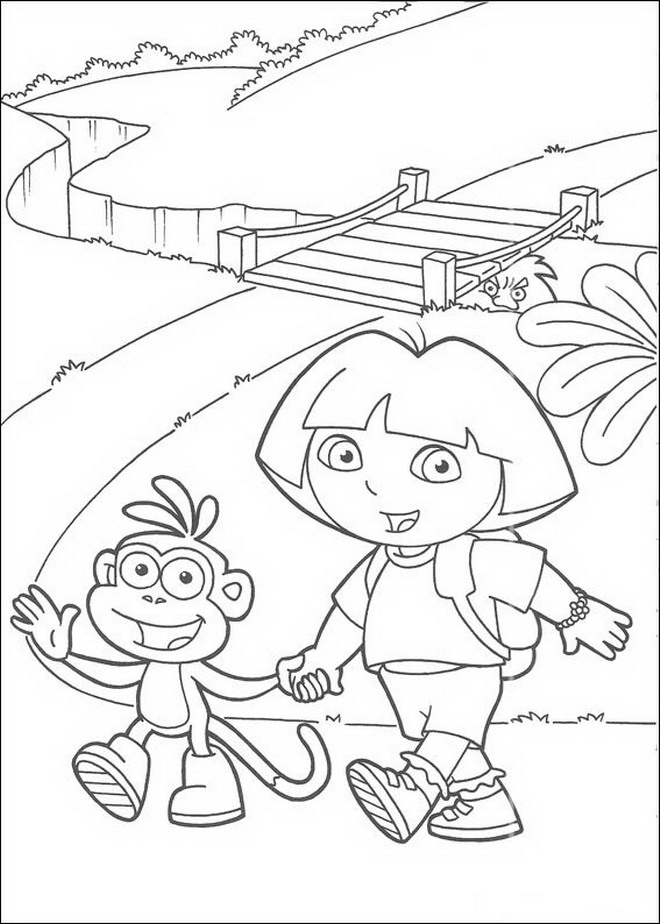 Kidsnfun.de Malvorlage Dora Dora