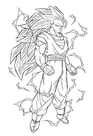 Ausmalbilder Dragon Ball Z 80  Goku desenho, Páginas para colorir, Desenhos  swag