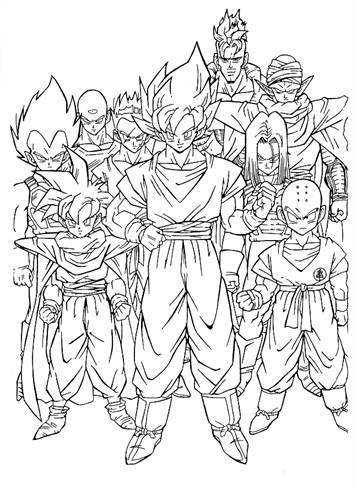 Ausmalbilder Dragon Ball Z 80  Goku desenho, Páginas para colorir, Desenhos  swag