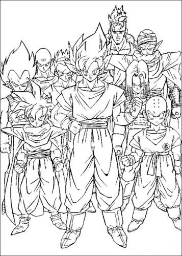 Ausmalbilder Dragon Ball Z 80  Goku desenho, Páginas para colorir, Desenhos  swag