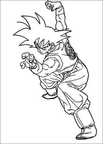 Ausmalbilder Dragon Ball Z 80  Goku desenho, Páginas para colorir, Desenhos  swag