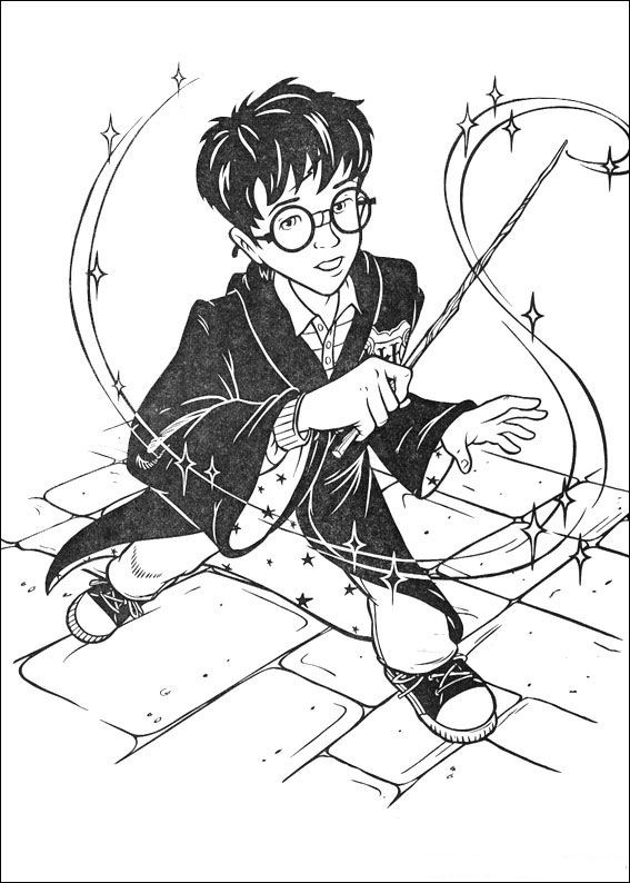 Kids-n-fun.de | Malvorlage Harry Potter Harry Potter
