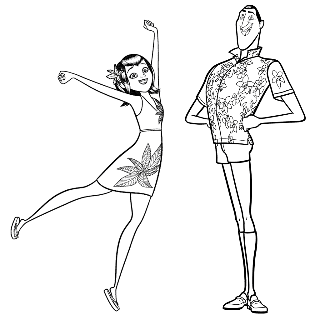 Kidsnfun.de Malvorlage Hotel Transylvania 3 Summer