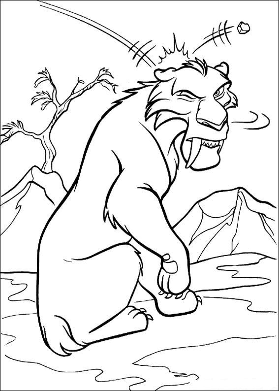 Kidsnfun.de Malvorlage Ice Age 2 Ice Age 2