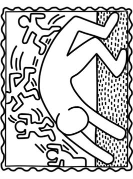 Kids-n-fun.de | 12 Ausmalbilder von Keith Haring