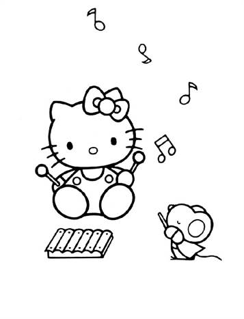 Kids N Fun De 54 Ausmalbilder Von Hello Kitty