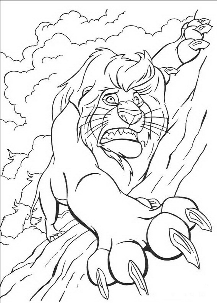 kidsnfunde  malvorlage der könig der löwen der könig